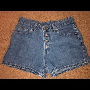 High Wasted Lee “Riveted” Jean Shorts